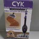CYK Steam Mops for Floor Cleaning, 12 in 1 Handheld Steam Cleaner for Home, Floor Steamer for Hardwood Floors and Tile (Purple-grey)