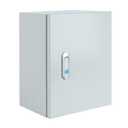 Steel Electrical Junction Box, Indoor&Outdoor Electrical Enclosure Box, Wall Mounted Waterproof&Dustproof Metal Box, Universal Electric Equipment Enclosure Box with Safety Locks and Mounting Plates