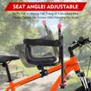 Kid's Bike Seat with Cushion, Front Mounted Child Bike Seat for Adult Bike