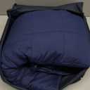 L'AGRATY Weighted Blanket - 60"x80" 20lbs Cooling Breathable Heavy Blanket Microfiber Material with Glass Beads for Adult All-Season Summer Fall Winter Soft Thick Comfort (03-navy Blue)