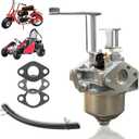 QYMOTO CK100-S Carburetor for Coleman SK100 RTK100 Go Kart,CT100U CC100X Mini Bike,Huayi 79cc 98cc 100cc 110cc 3HP OHV Engine Adjustable Carb