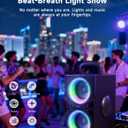 YIER Party Bluetooth Speaker:80W Peak Large Stereo Sound for Outdoor,Deep Bass,TWS,Loud with Lights,Portabe Wireless Big Speakers with Long Playtime,House,Projector,Movie