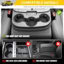 Jump Seat Cup Holder for 2013-2018 Dodge Ram 1500 2500-5500 & 2019-2025 Classic Models(NOT New Body) Center Console Cup Holder Insert Cupholder Coaster Liner Accessories(Jump Seat Only)
