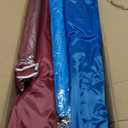 2 Pack Beach Umbrella Chairs Folding Camping Portable Beach Chairs with Canopy Shade Adults with Cup Holder Carrying Bag for Camping Hiking Travel Picnic Outdoor Events(Blue and Wine Red), 31.5 x 31.5 x 19.7 inches
