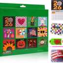 Diamond Painting Calendar, DIY Diamond Art Wall Calendar 2026, Diamond Art Calendar 2026, 12-Month Flip Wall Calendar with To Do List, Diamond Painting Calendars 2026 for Home Office Decoration