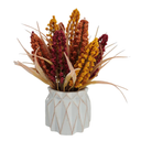 Holiday Home Harvest Floral In White Vase, 1 Ct  