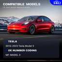 Mud Flaps Mud Splash Guard for 2016 2017 2018 2019 2020 2021 2022 2023 Tesla Model 3 No Drilling Required (Set of 4)