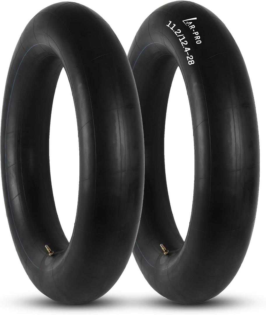 AR-PRO 11.2-28/12.4-28 Heavy Duty Tractor Inner Tube with TR218A Valve Stem, Butyl Rubber Tube for Farm Tractor, Implement, and Agricultural Equipment 2 Pack