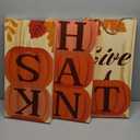 Thanksgiving Wooden Porch Sign 45.2"H Pumpkin Welcome Signs Thanksgiving Outdoor Decor for Fall Harvest Autumn Front Porch Decorations. (Pumpkin)