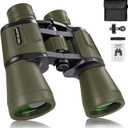 20x50 Hunting Binoculars for Adults High Powered with Low Light Night Vision - 28mm Large Eyepiece Professional Binoculars for Bird Watching Hiking Travel with BAK4 Prism FMC Lens, Green