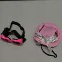 choyaxo Dog Sun Hat Set Including Dog Visor Sunbonnet Outfit with Ear Holes Dogsg Sunglasses Baseball Cap for Puppy Outdoor UV Protection (Small, Pink)