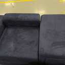 MAXYOYO Folding Sofa Couch, Convertible Floor Sofa with Armrest, Multifunctional Sofa with Pillow and Pockets, Boneless Couch for Living Room, Navy, Standard