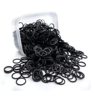2 x Beauty Town Hair Tie Rubber Bands - 1000pcs/500pcs Soft Stretchy Elastic Bands for Braids, Ponytails & Bun