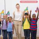 48 Pcs Valentine Retro Roller Skate Candy Card with Cellophane Bags DIY Valentine's Day Gift Craft Treat Card for Sweet Day Gifts Exchange Party Favors Supplies