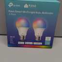 Kasa Smart Light Bulbs, Full Color Changing Dimmable Smart WiFi Bulbs Compatible with Alexa and Google Home, A19, 60 W 800 Lumens,2.4Ghz only, No Hub Required, 2-Pack (KL125P2), Multicolor