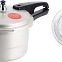 4 Quart Pressure Cooker, Household Pressure Cooker with Steaming Layer, Explosion Proof Cooking Pot for Gas Stove Electric Ceramic Stove, Suitable for 2-3 Person Use