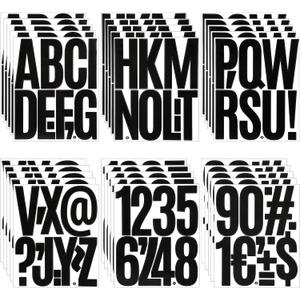 30 Sheets 5 Inch Vinyl Letters Stickers Black Large Alphabet and Number Stickers for Poster Numbers Bulletin Board Mailbox Classroom Home Decor