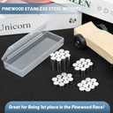 Pinewood Stainless Steel Weights 9.375 OZ (40 pcs, 3/8 Inch), Derby Car Kit for Racing Car Balance & Speed Optimization