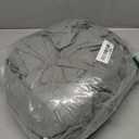 MooMee Bedding Sheet Set 100% Washed Cotton Linen Like Textured Breathable Durable Soft Comfy (Heathered Green, King)