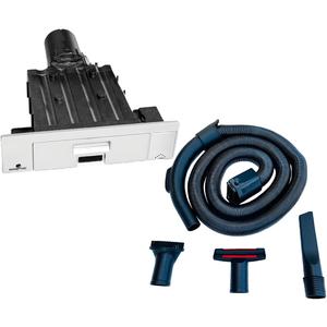 Built in Kitchen Vacuum Plus Hose and 2 attachments for Below Cabinets and Toe Kick Spaces