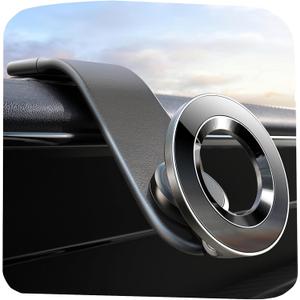 LISEN for MagSafe Car Mount Dashboard, Magnetic Phone Holder for Car, Compatible with iPhone 15, 14, 13, 12 Pro Plus Max Mini, Bendable Magnet Car Phone Holder Mount for Dashboard, Windshield