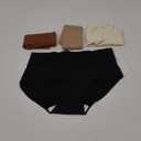 Women's Seamless Underwear High Waisted Tummy Control No Show Panties Full Coverage Stretch Briefs 4 Pack, Medium