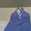 Aleumdr Tankini Swimsuits for Women 2 Piece Tummy Control Bathing Suit V Neck Tankini Top with High Waisted Bottom, Size S