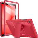 Soke Case for Galaxy Tab A11+ Plus /A9+ 11-Inch, with Screen Protector and Kickstand, Rugged Full Body Protective Cover for Samsung Galaxy Tablet A11+/A9+ [SM-X230/236/210/216] - Burgundy Red
