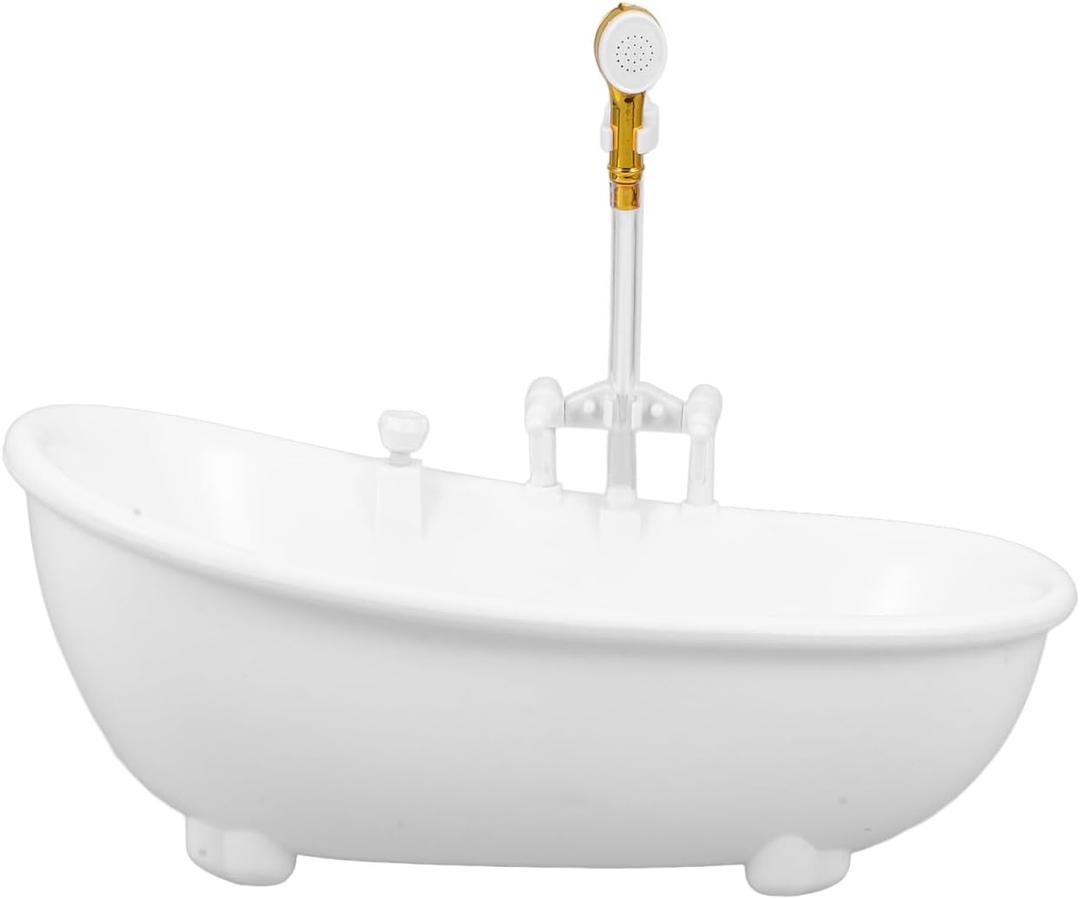 White Plastic Bathtub Cocktail Cup - 300ml Creative Drinkware for Parties, Bars, Home Gatherings, Perfect for Cold Drinks, Smoothies, Ice Cream, and Appetizers