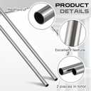 Hicarer 2 Pack 316 Stainless Steel Tubing, 1" Od (0.98"/25mm), 16 Gauge (1.5mm Wall), Round Metal Tube Industrial Metal Tubing for Home Furnishing, Machinery, Weldable/DIY Fabrication(48 Inch)