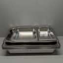 Chafing Dishes Buffet Set [2/4 Pack] Commercial Catering Food Warmers for Parties 9QT Buffet Servers and Warmers Stainless Steel Foldable Chafer with Lid