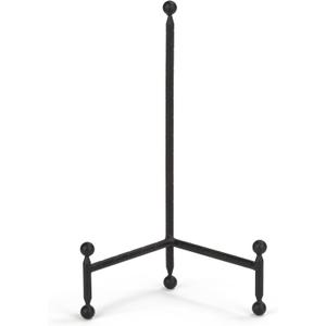 TRIPAR Modern Tripod Easel Display, Black Finish - Lightweight & Durable Design - Perfect for Displaying Decorative Pictures, Artwork, Plates, Tiles, & More (12 Inch)