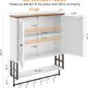 Wall Mounted Bathroom Storage Large Farmhouse Medicine Cabinet, 5.9"D x 21.65"W x 25.98"H