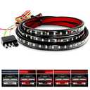 Nilight 60" Truck Tailgate Light Bar 108 LED Single Row Light Strip with Red Running Brake Lights Turn Signal White Reverse Light