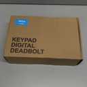 Veise Fingerprint Door Lock with 2 Lever Handles - Keyless Entry Door Lock, Electronic Keypad Deadbolt, Digital Smart Code & Front Handle Sets, Auto-Locking, Easy Installation, Matte Black