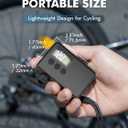 GPUTEK Mini Bike Tire Air Pump: Fast Inflate Portable Small Bicycle Electric Pump for Presta and Schrader Valves, 120 Psi High Pressure Pump with Digital Gauge for Road Bike, Mountain Bike, E-Bike