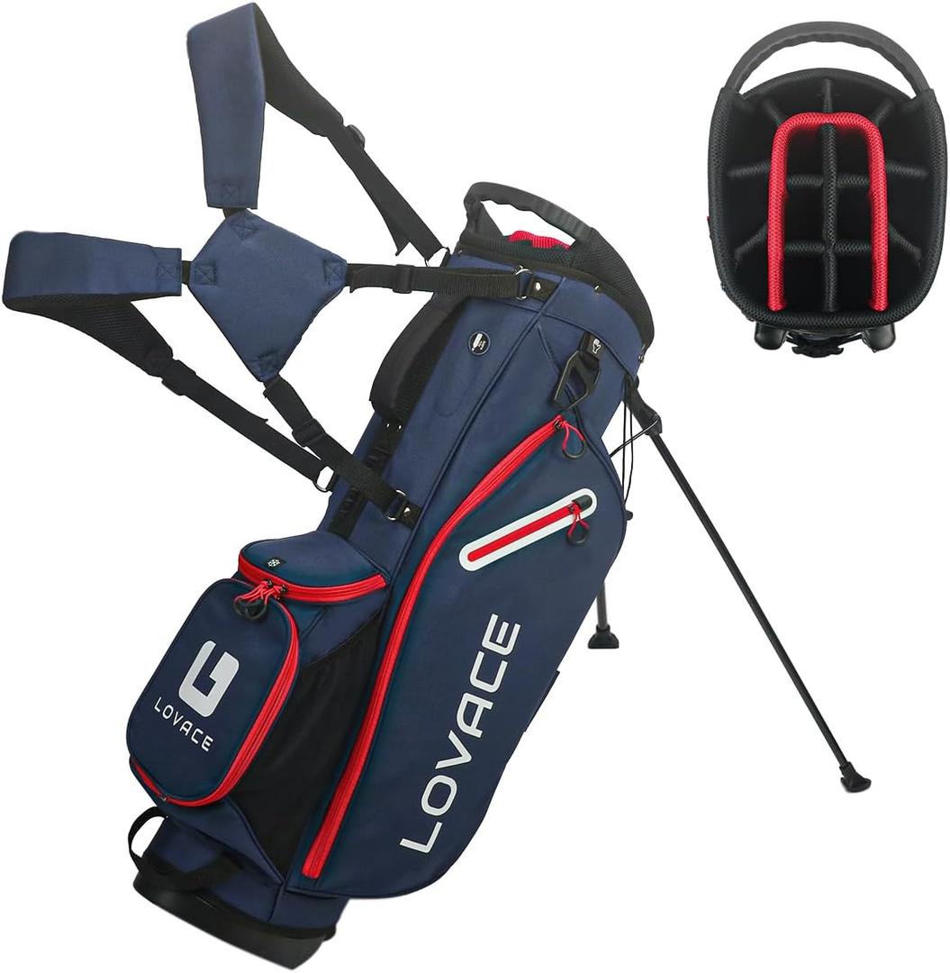14-Way Golf Stand Bag, Lightweight Golf Bag with Stand for Men and Women (Blue)