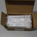 Yalikop 10 Pack Adjustable Shelf Brackets for Double Track System Closet Organization Heavy Duty Wire Shelf Brackets (White,4.7 Inches)