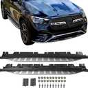 Side Steps Compatible with 2020 2021 2022 2023 2024 2025 Mercedes Benz GLE W167 350 450 450E SUV Running Boards Nerf Bars(Silver)