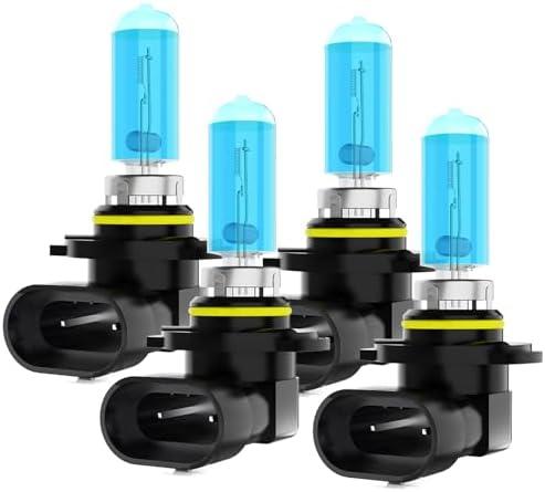 XG Glitter Headlights Fit for Dodge Charger 2016-2022 Halogen Headlight Bulbs, 9005 High Beams 9005 Low Beams, High Power 6000K White Light, Pack of 4