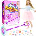 Ankle Skip Ball for Kids: Toys for 4-8 Years Old Girls, Outdoor Toys Gifts for Kids Ages 8-12 6-8 Skip Toy 8 Year Old Girl Birthday Gift (Purple)