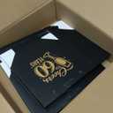 Clysee 25 Pcs Cheers to 60 Mini Birthday Gift Bags with Handles Party Favor Bags Bulk for Birthday Wedding Anniversary Supplies Decorations, 5.51 x 2.36 x 4.72 Inches (Black and Gold)