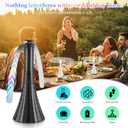 Fly Fans for Tables Rechargeable, Flies Fan to Keep Flies Away by Soft Blades, Food Fans for Camping, Picnic, Fishing, 4PCS, BlackParty Essentials Picnic Accessories for Outside