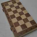 Gothink Chess Set Board Games for Adults, 15'' Handcrafted Wooden Game Board with 2 Extra Pawn Pieces & Storage Box Instructions, Folding Chess Game for Tournament Professional Beginner - Non-Magnetic