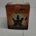 9.2 FT Halloween Yard Decorations Outdoor, Light-Up Pumpkin Inflatable with Ghost & Black Cat, Blow Up Lawn/Porch Dcor, Plug-in LED, Built-in Blower, About 40-Second Setup