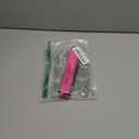 Reflective Dog Collar with Buckle Adjustable Safety Nylon Collars for Small Medium Large Dogs, Pink L (Large :Width 1",Neck 14-22")