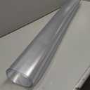 Kuyal Chair Mat for Hardwood Floor,46 x 46 inches Rectangle Desk Durable Wood/Tile Protection Mat for Rolling Chairs, Non-Studded Bottom (Clear)