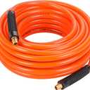 WYNNsky 3/8 PVC Air Hose 50FT with 1/4 NPT Brass Fittings, 300PSI