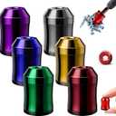 Magnetic Screw Ring: 1/4 Inch (6.35mm) Universal Detachable Drill Bit Magnetizer, Strong Magnetic Adhesion Prevents Screw Drop for Hex Screwdriver and Power Bits (6 Pcs)