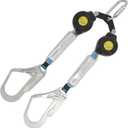 6 Twin-Leg [NO Tangle] Self Retracting Lifeline ANSI Class A SRL Rebar Hooks Shock Absorber Roofing Construction Personal Fall Arrest Protection